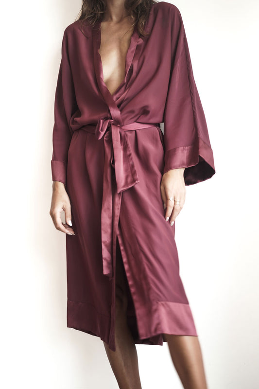 Silk Robe Long Women